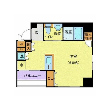 水天宮前駅 徒歩3分 7階の物件間取画像